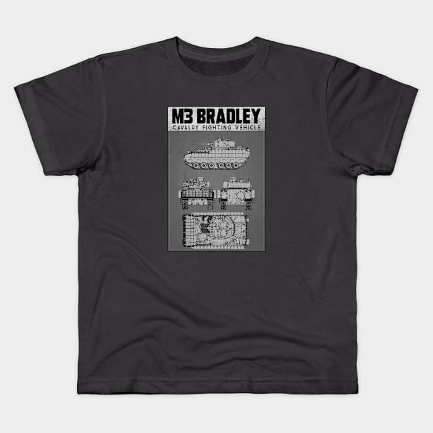 M3 BRADLEY Kids T-Shirt by theanomalius_merch